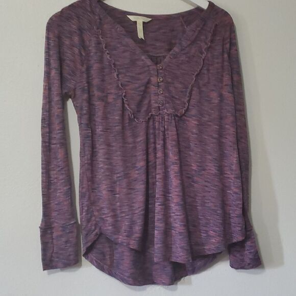 Matilda Jane Purple Ruffled Long Sleeve Blouse - Picture 1 of 8